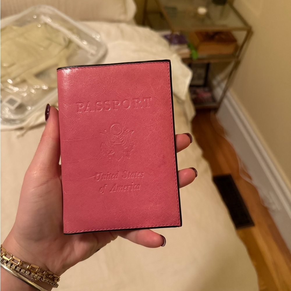 Pink Passport Cover - Embossed U.S. Passport Design